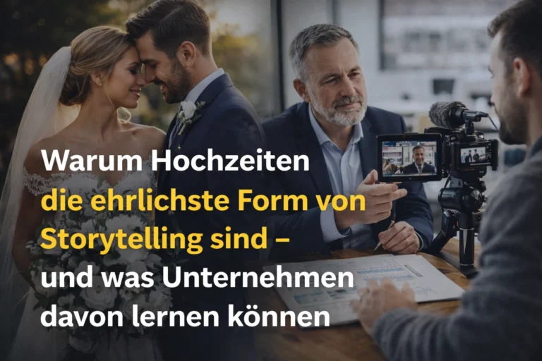 Warum Hochzeiten die ehrlichste Form von Storytelling sind – und was Unternehmen davon lernen können